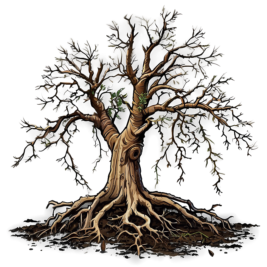 Dead Tree With Roots Png 8