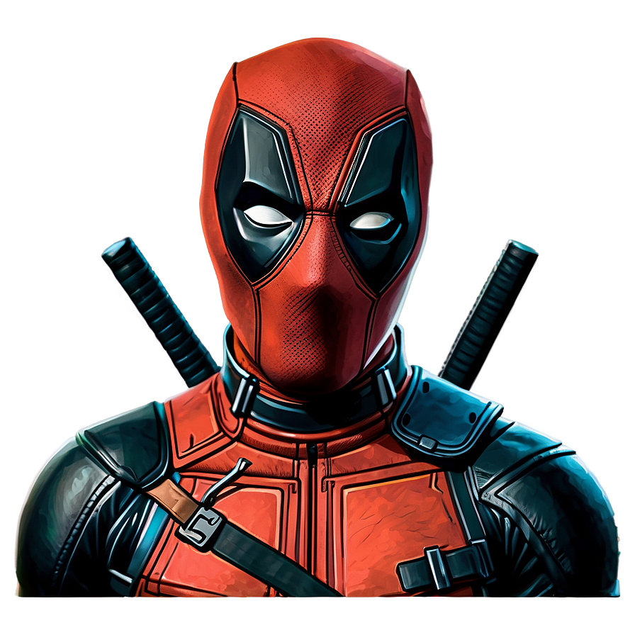 Deadpool Black and White Sketch PNG ffo PNG with transparent background
