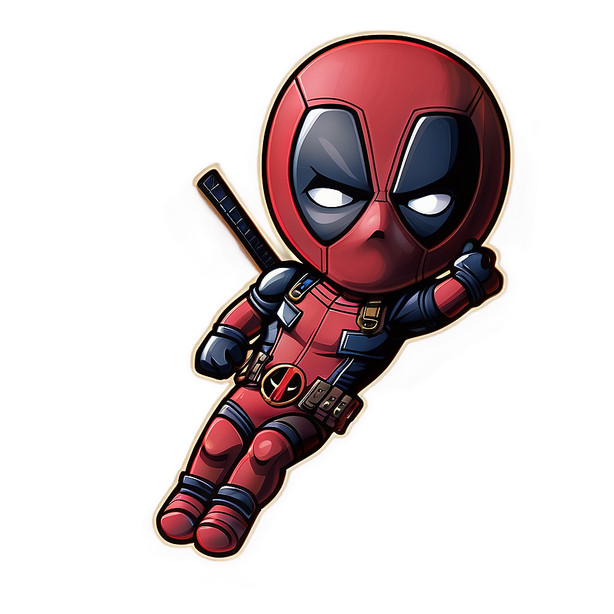 Deadpool Chibi Art PNG 05212024 PNG with transparent background