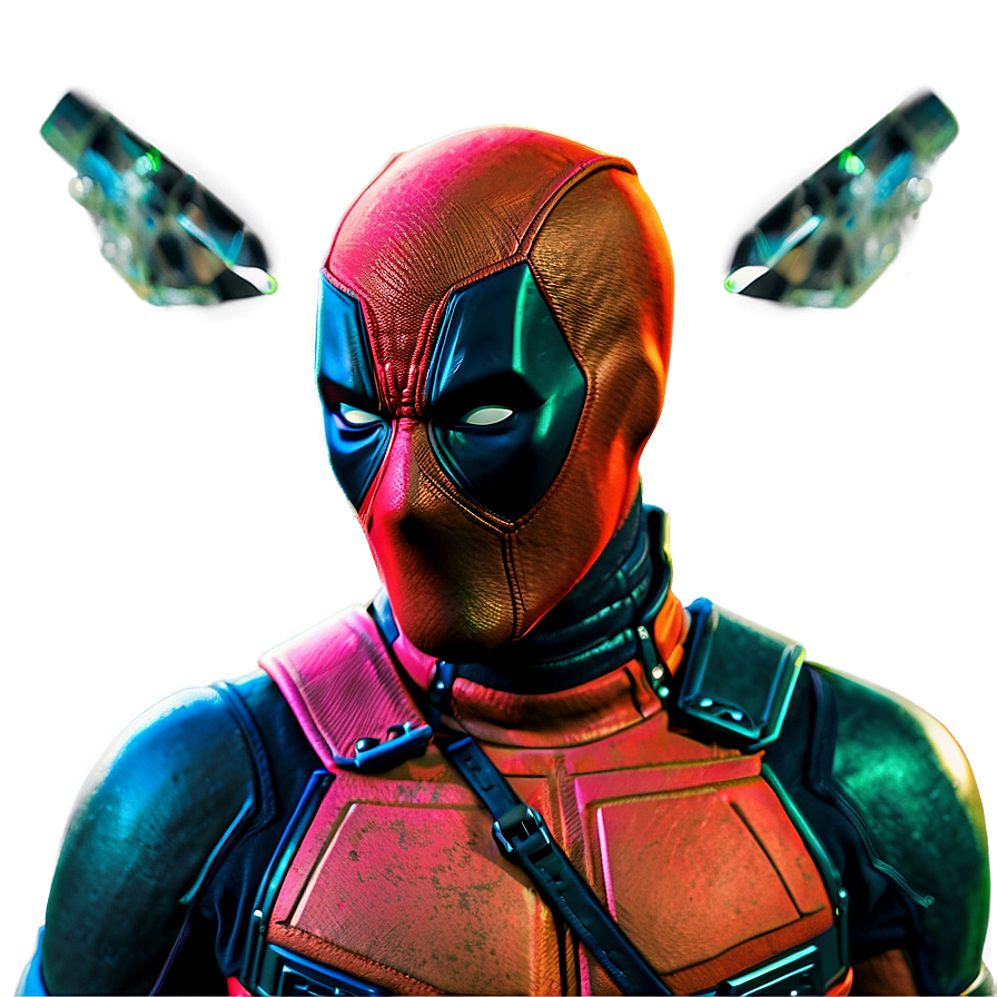 Deadpool Glitch Art Png Dmf