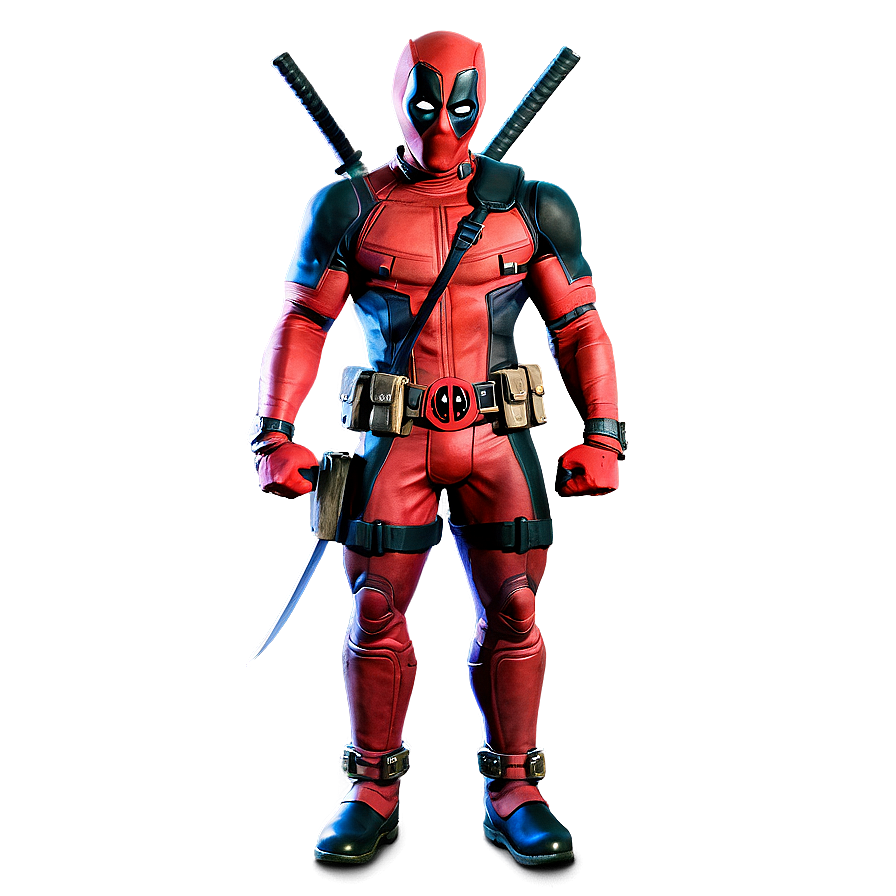 Deadpool In Battle Stance Png Nbs15