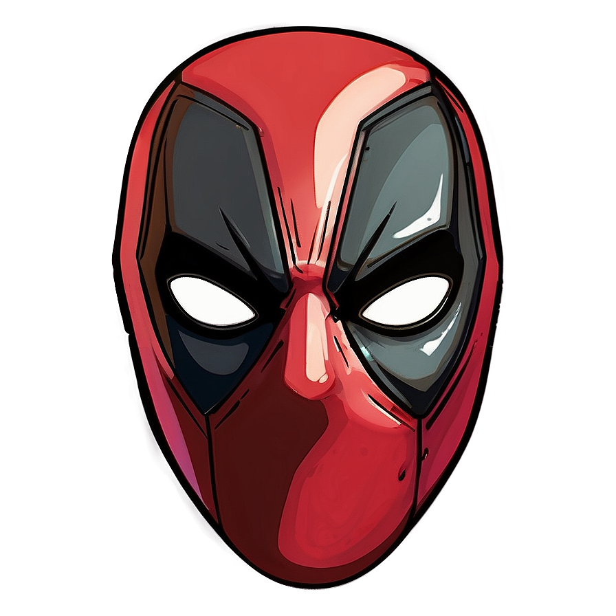 Deadpool Mask Illustration PNG 05212024 PNG with transparent background