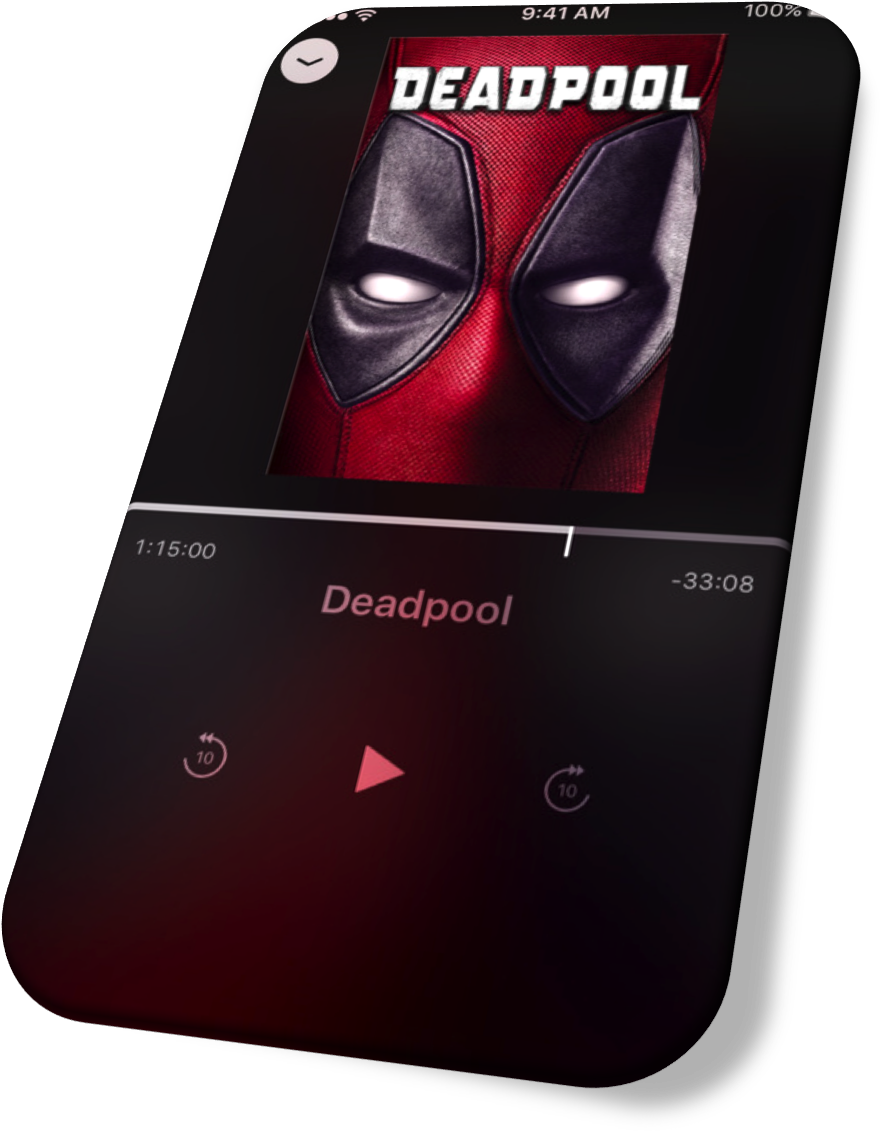 Deadpool Movie Streamingon Phone PNG image with a transparent background, free high-resolution download