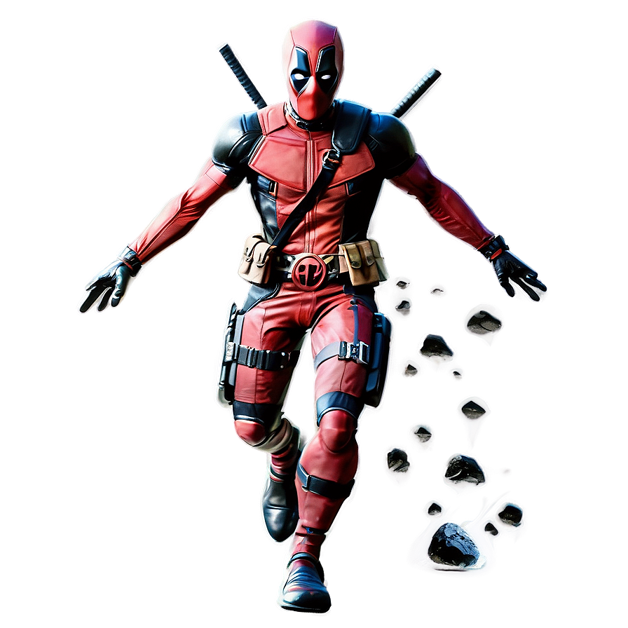 Deadpool Superhero Landing Png Svc