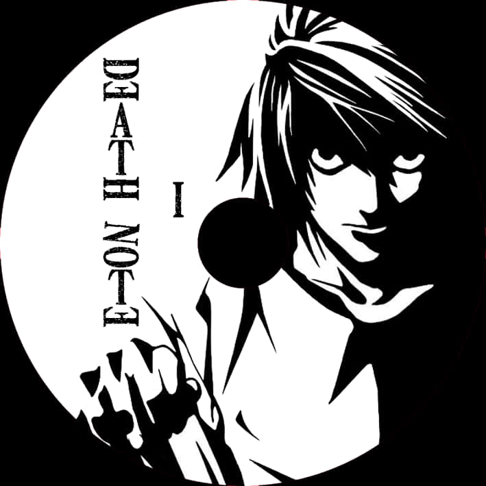 Death Note Anime Character Graphic PNG with transparent background