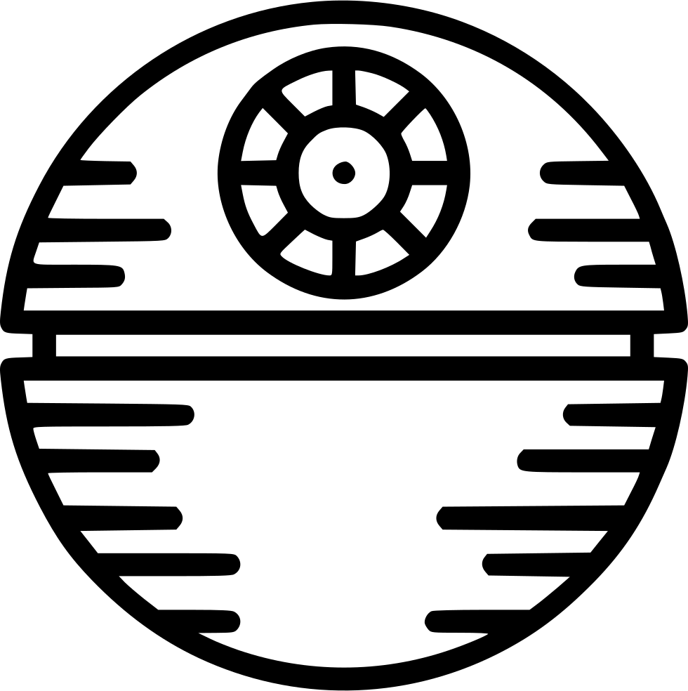 Death Star - Death Star Clipart Black And White, HD Png Download PNG with transparent background