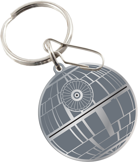 Picture Of Star Wars Death Star Enamel Key Chain - Cool Star Wars Key Chain, HD Png Download PNG with transparent background