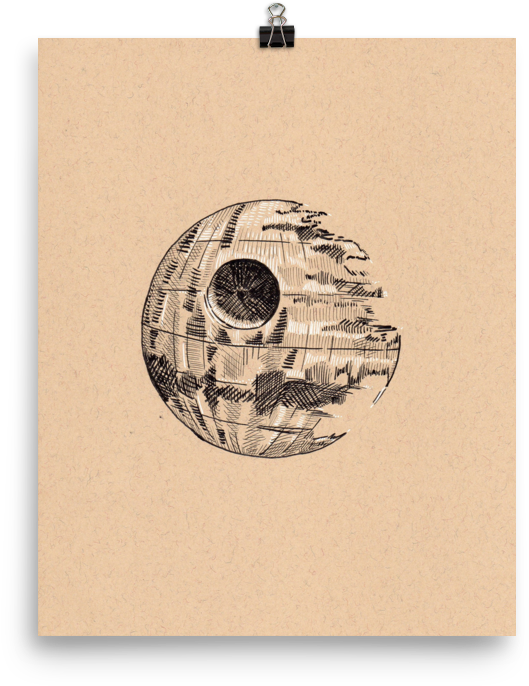 Death Star Art Print - Shutter, HD Png Download PNG with transparent background