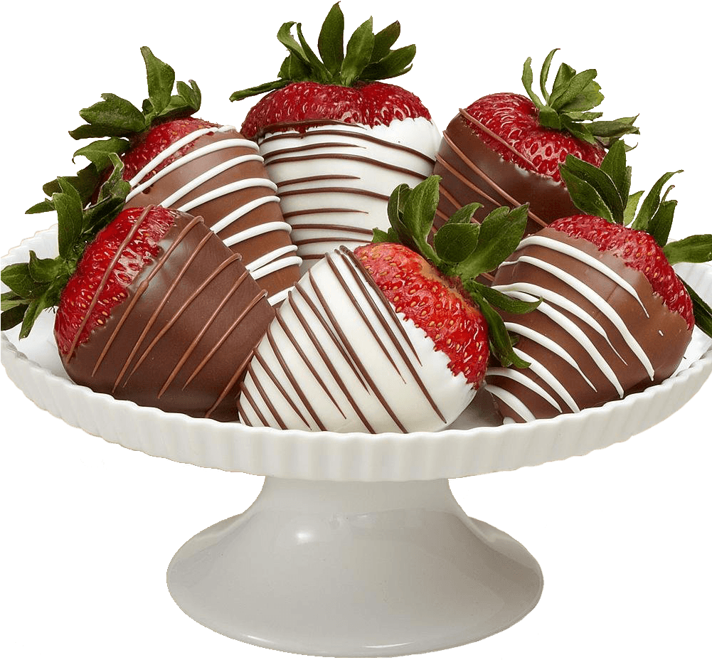Gourmet Dipped Swizzled - Milk Chocolate Covered Strawberries With White Drizzle, HD Png Download PNG with transparent background