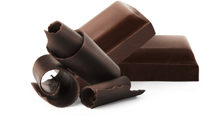 Decadent Chocolate Curlsand Bars PNG with transparent background