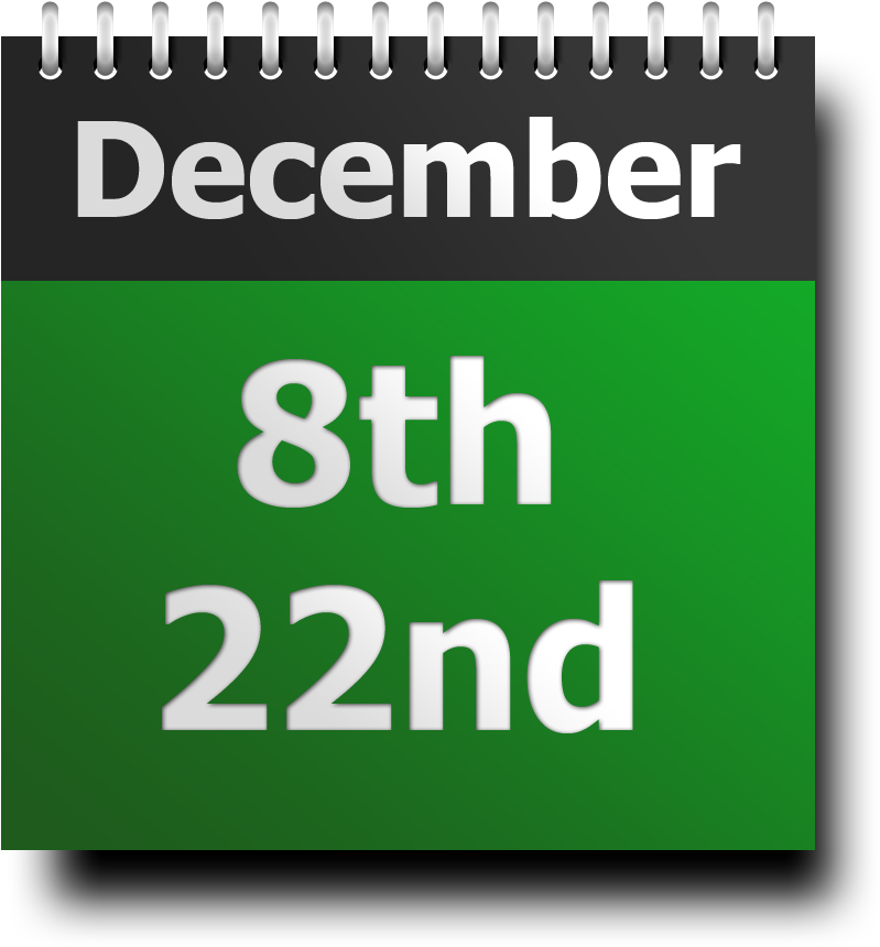 December Calendar Icon PNG with transparent background