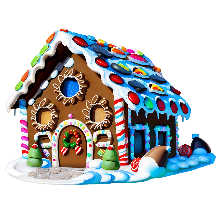 December Gingerbread House Png 06202024