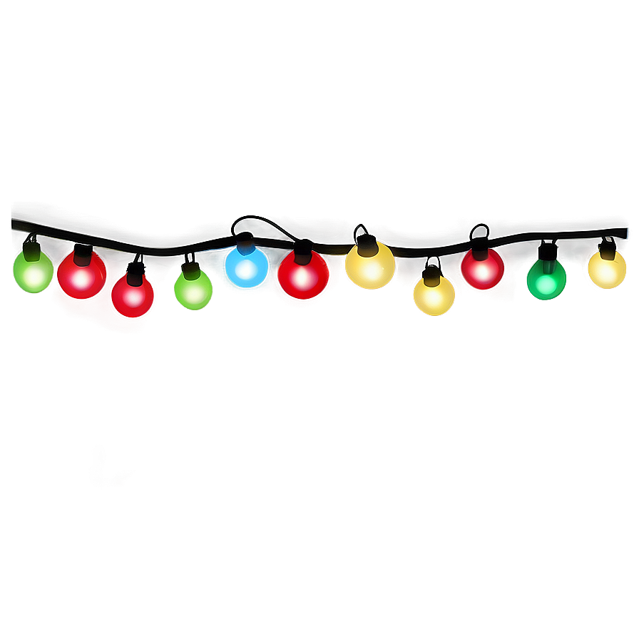 December Holiday Lights Png 26