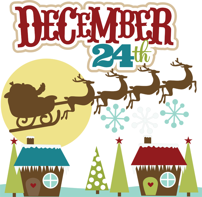 December24th Christmas Eve Celebration PNG with transparent background