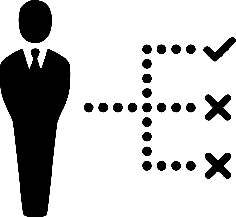 Man Decision Strategy Tick Cross Man - Decisiones Png, Transparent Png PNG image with a transparent background, free high-resolution download