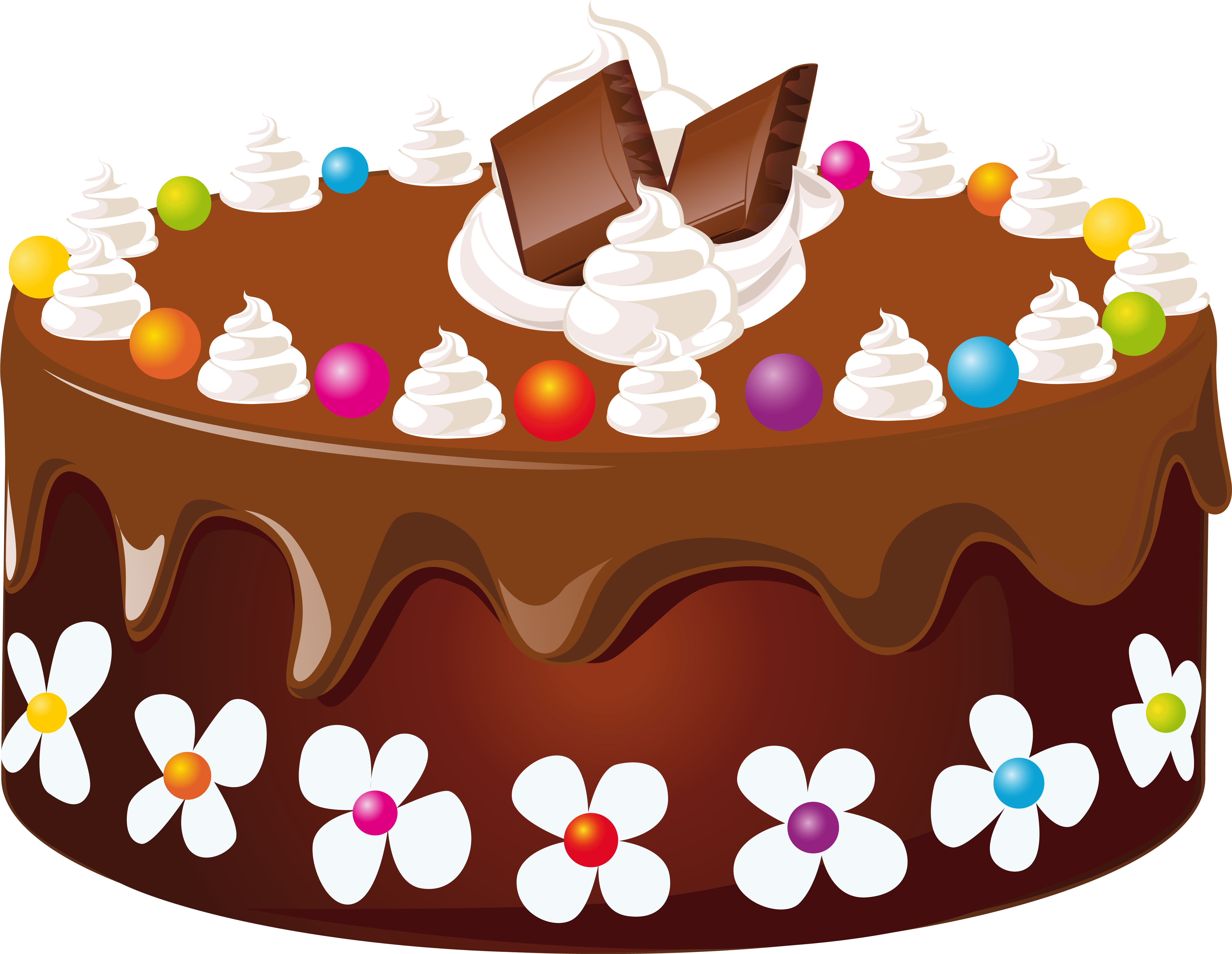 Chocolate Cake Clipart - Chocolate Birthday Cake Clipart, HD Png Download PNG with transparent background