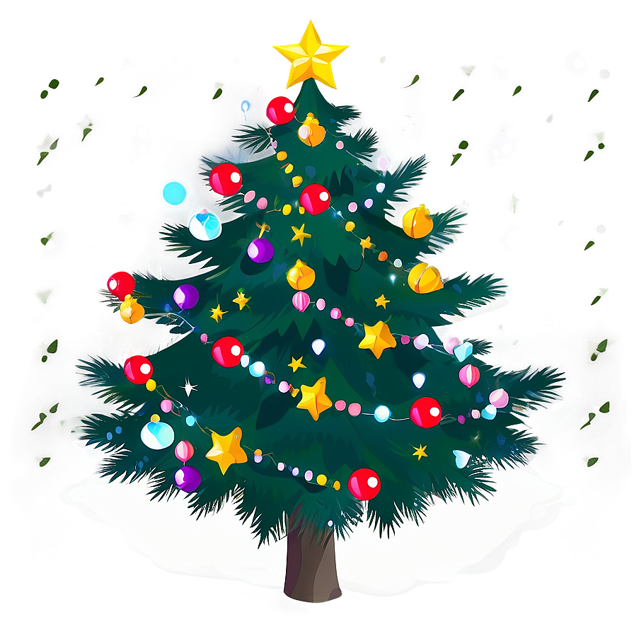 Decorated Christmas Eve Tree PNG oso27 PNG with transparent background