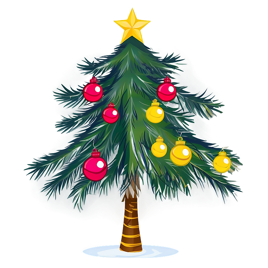 Decorated Christmas Tree Transparent Png Ril