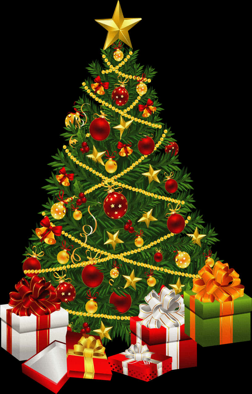 Decorated Christmas Treewith Gifts.jpg