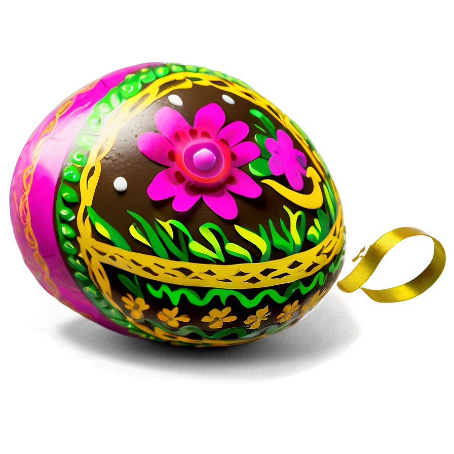 Decorated Easter Egg PNG wit PNG with transparent background