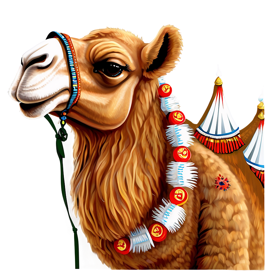 Decorated Indian Camel Png 05212024