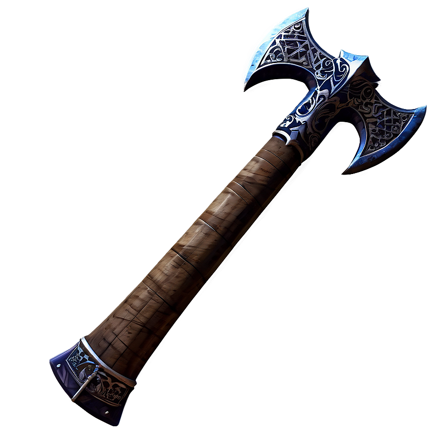 Decorative Battle Axe Png 17