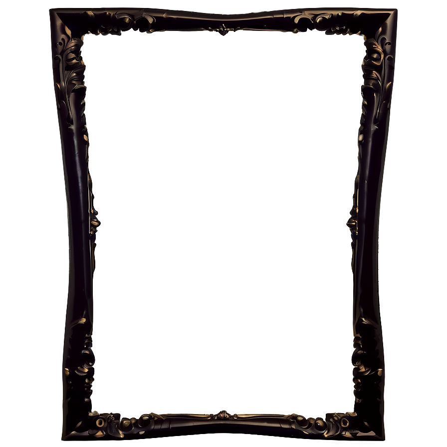 Decorative Black Frame PNG 25 PNG image with a transparent background, free high-resolution download