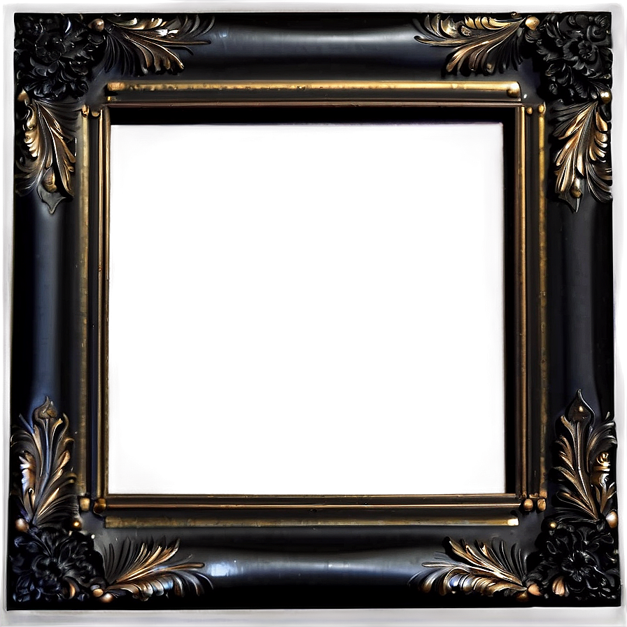 Decorative Black Frame PNG jbd8 PNG image with a transparent background, free high-resolution download