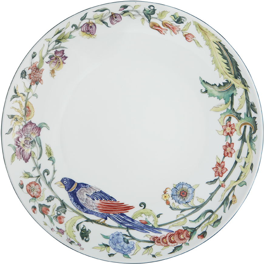 Decorative Floral Bird Plate