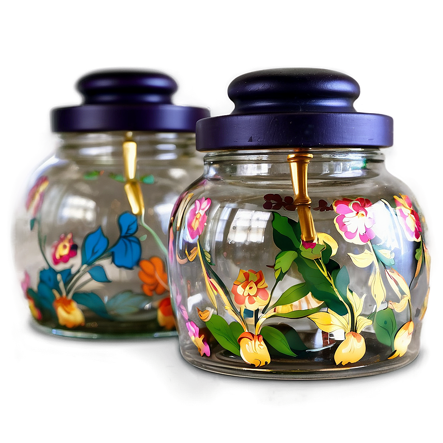 Decorative Glass Jar Png Yqm