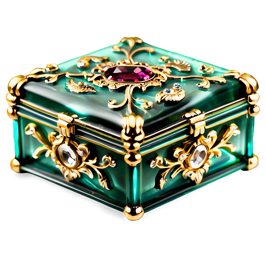 Decorative Glass Keepsake Box Png 83