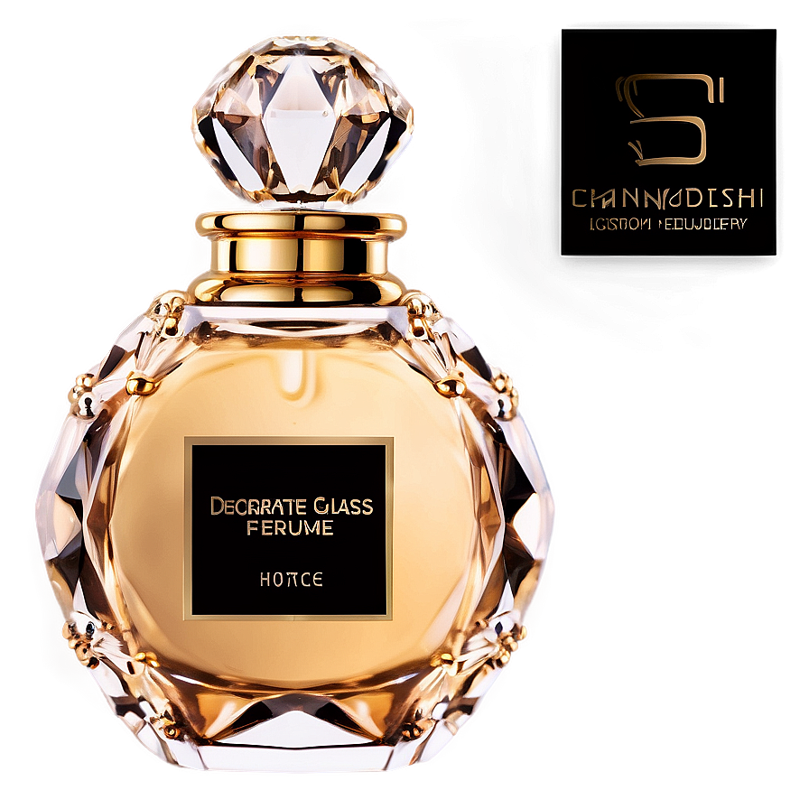 Decorative Glass Perfume Bottle Png Qns