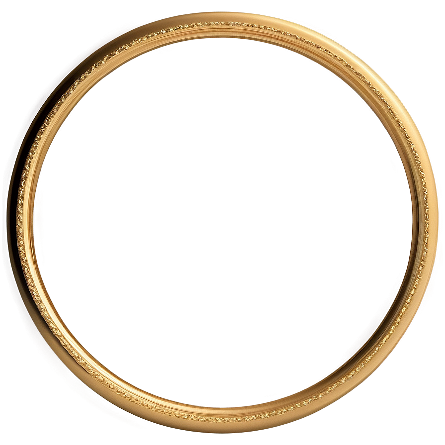 Decorative Gold Circle Frame Png 46