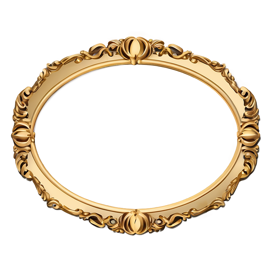 Decorative Gold Frame PNG   dby PNG with transparent background