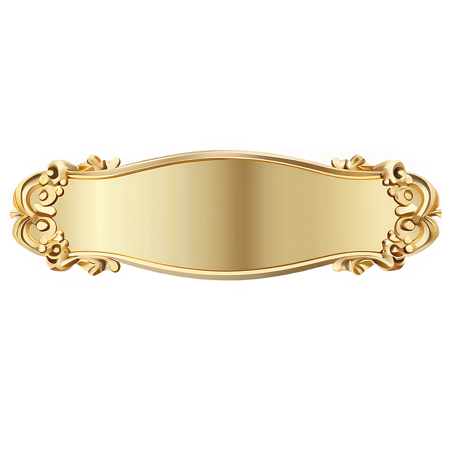 Decorative Gold Plate Png Nse21