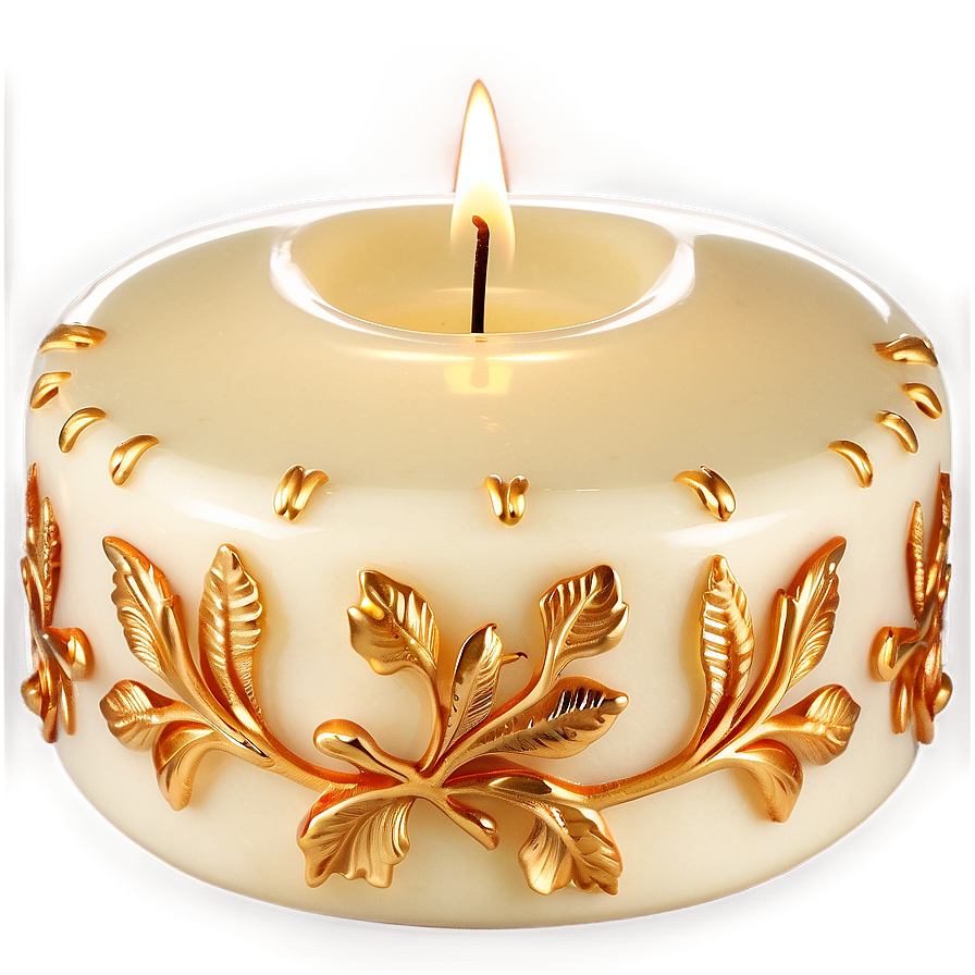 Decorative Pillar Candle Png Cxb