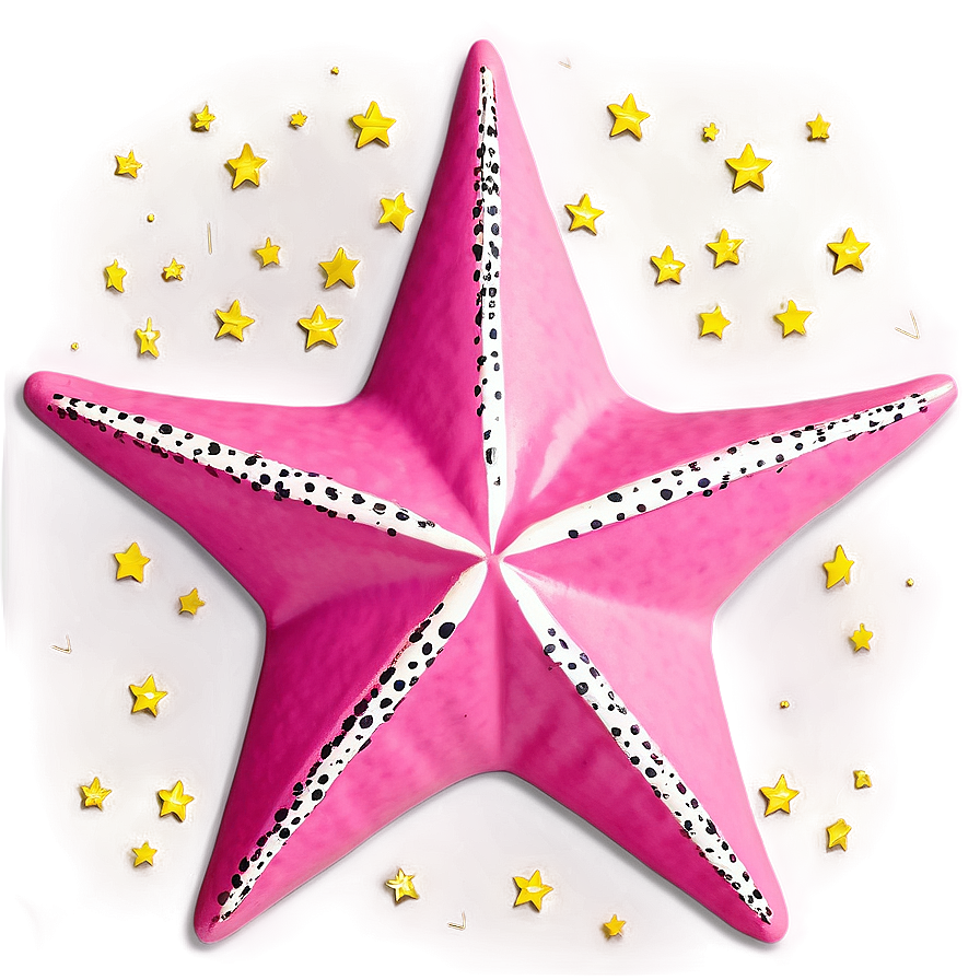 Decorative Pink Stars Png Ecn