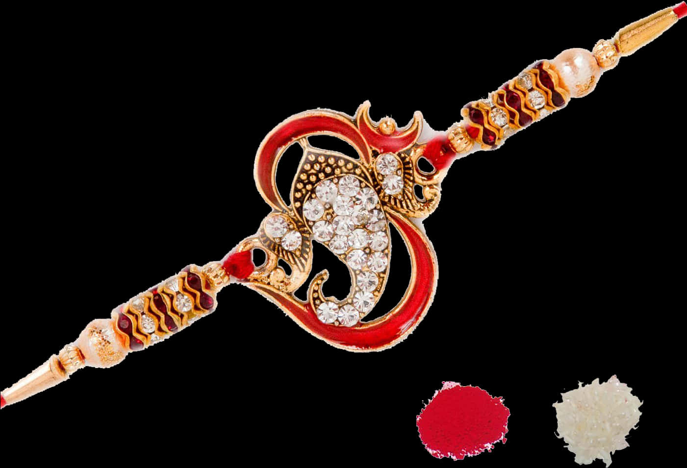 Decorative Rakhiwith Stonesand Beads.jpg