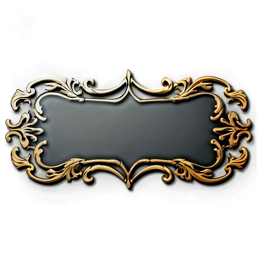 Decorative Text Box Element Png Aty