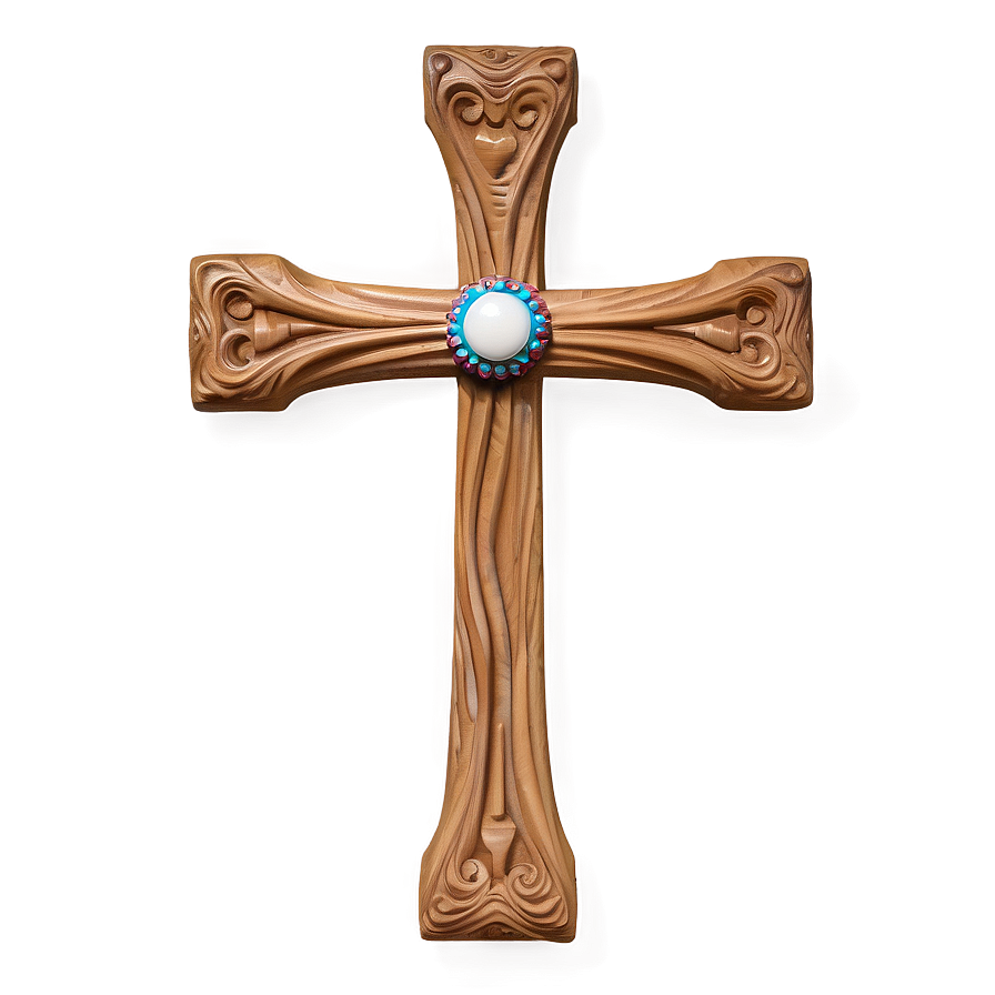 Decorative Wooden Cross Png 05252024