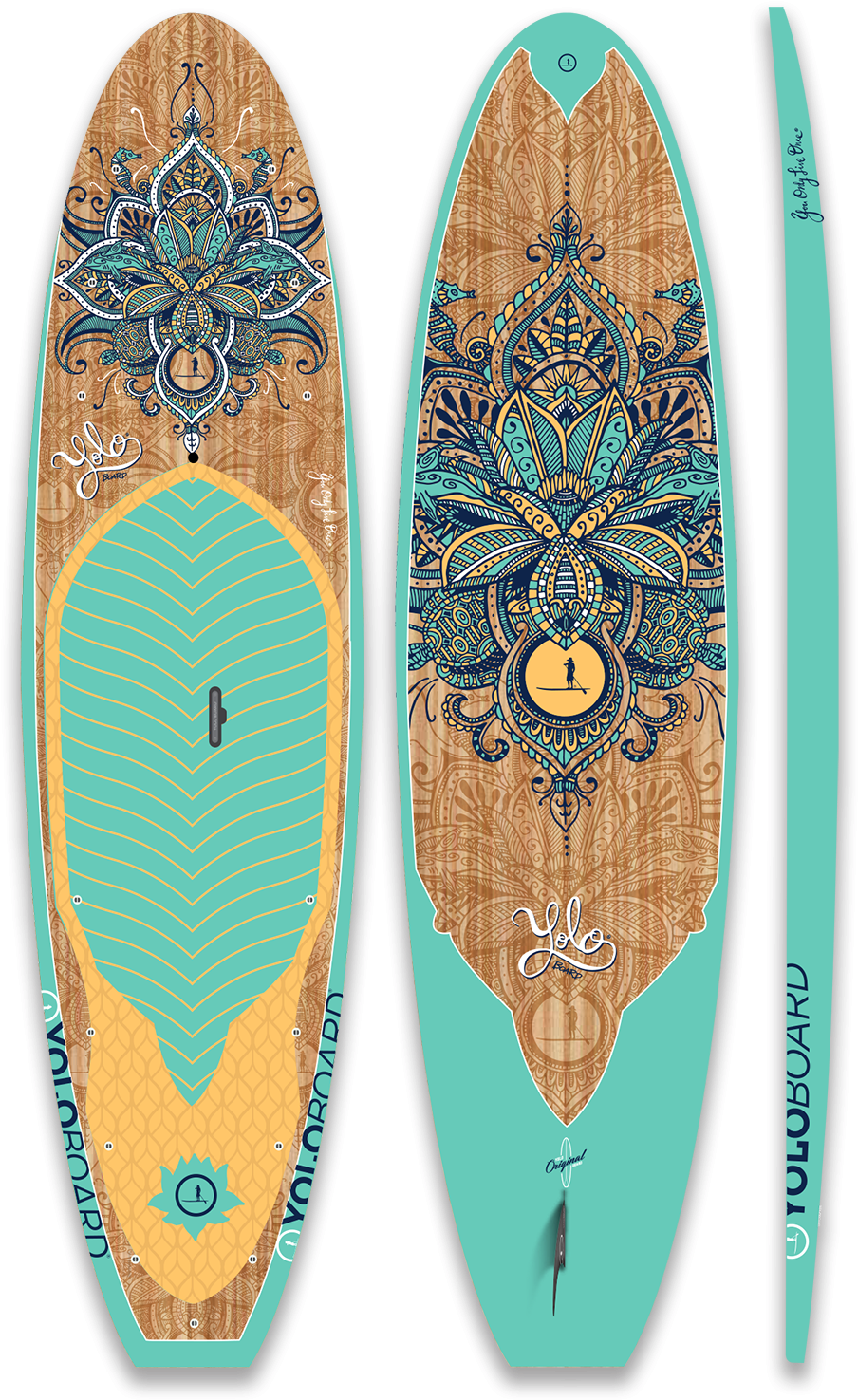 Decorative Wooden Surfboard Design