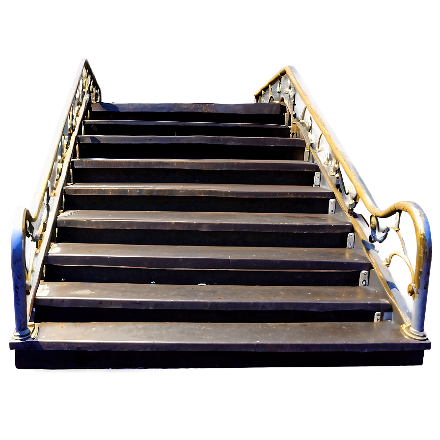 Decorative Wrought Iron Stairs Png 11