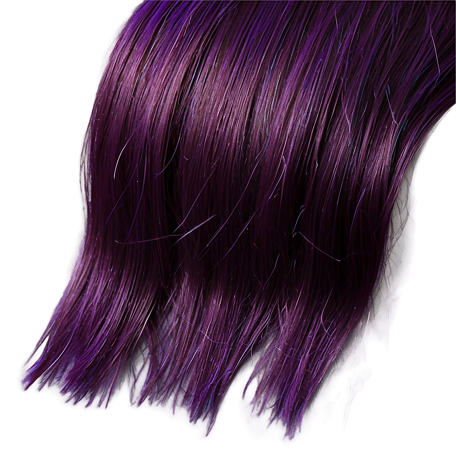 Deep Purple Hair Color Swatch Png 06272024