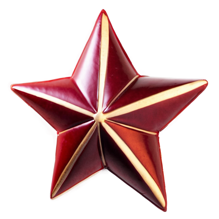 Deep Red Star PNG 32 PNG with transparent background