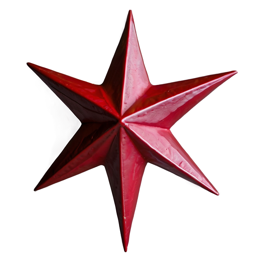 Deep Red Star PNG cgr99 PNG with transparent background