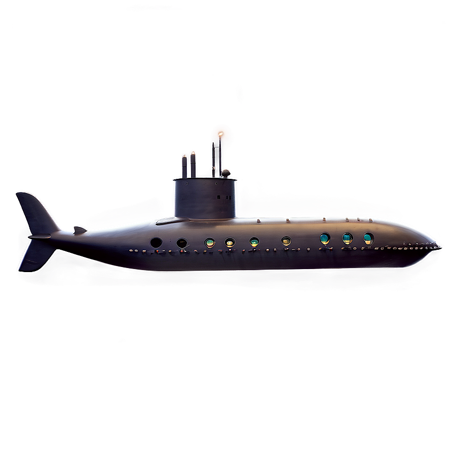 Deep Sea Submarine PNG 05252024 PNG with transparent background