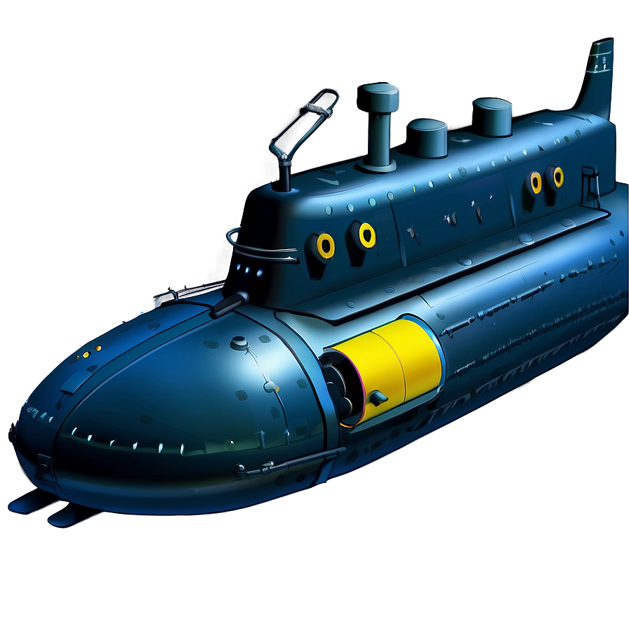 Deep Sea Submarine PNG hod3 PNG with transparent background