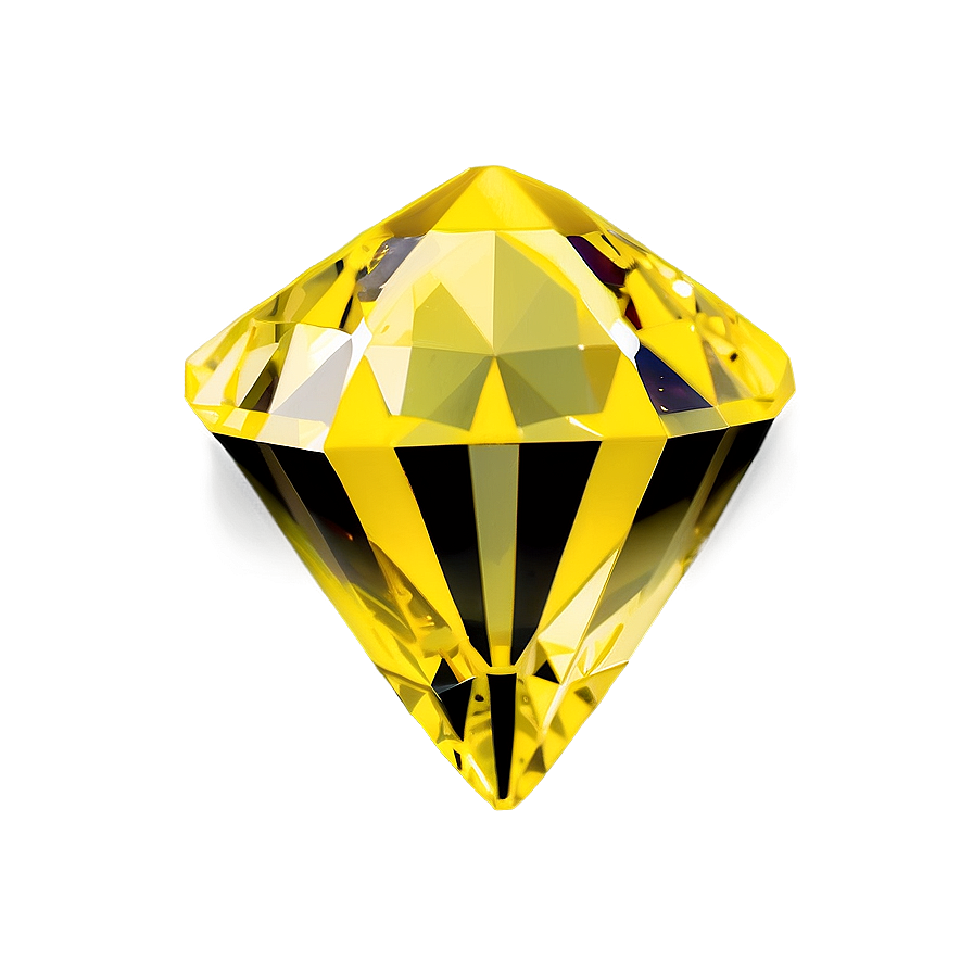 Deep Yellow Diamond Gem Png 79