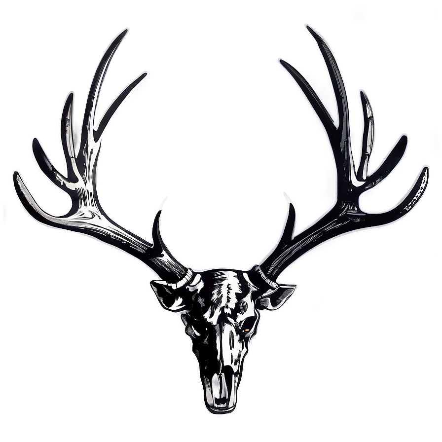 Deer Antler Silhouette Png 06122024