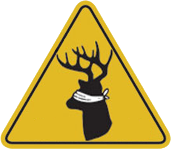 Deer Crossing Sign Blindfolded